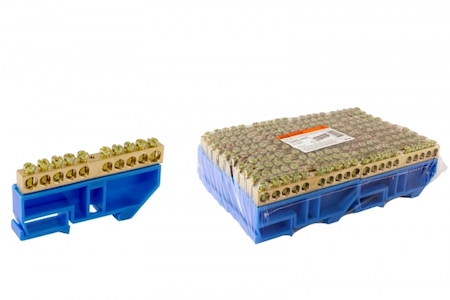 TDM ELECTRIC SQ0801-0032 Шина "N" нулевая с изолятором на DIN-рейку 8x12мм стойка бол. 10 групп TDM
